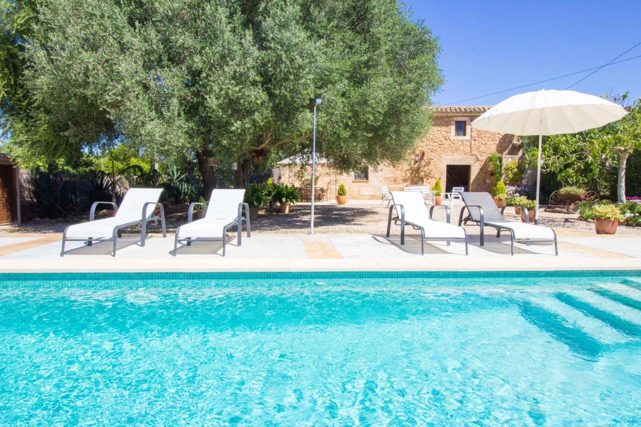Preciosa Finca Rustica Con A/C Y Piscina Exclusiva Algaida Kültér fotó